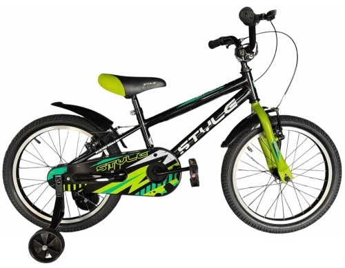 Παιδικό ποδήλατο 14" Style Sporty V-Brake - Black "n" Green